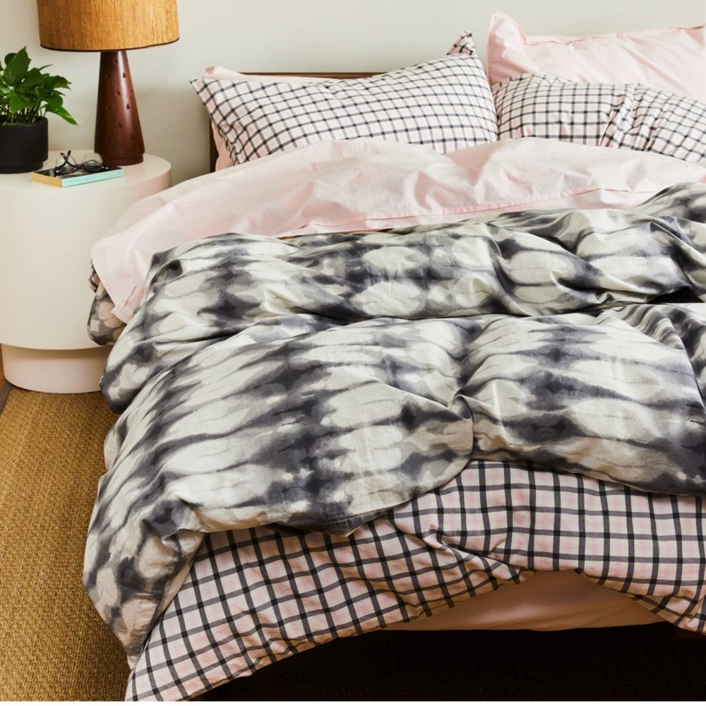 Cimino Portugal Cotton Woven Tie Dye Duvet Cover NWT Reg $329